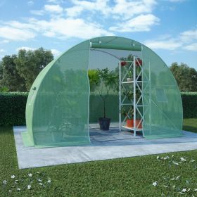 Greenhouse 48.4 ftÂ² 118.1"x59.1"x78.7" (Color: Green)
